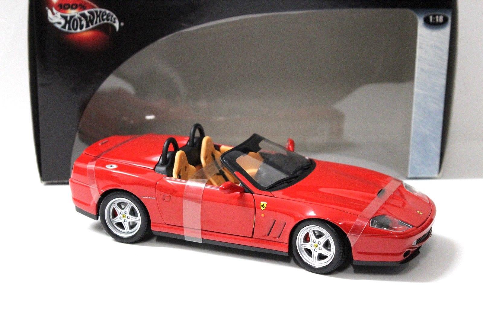 1:18 Hot Wheels Ferrari 550 Barchetta Pininfarina red