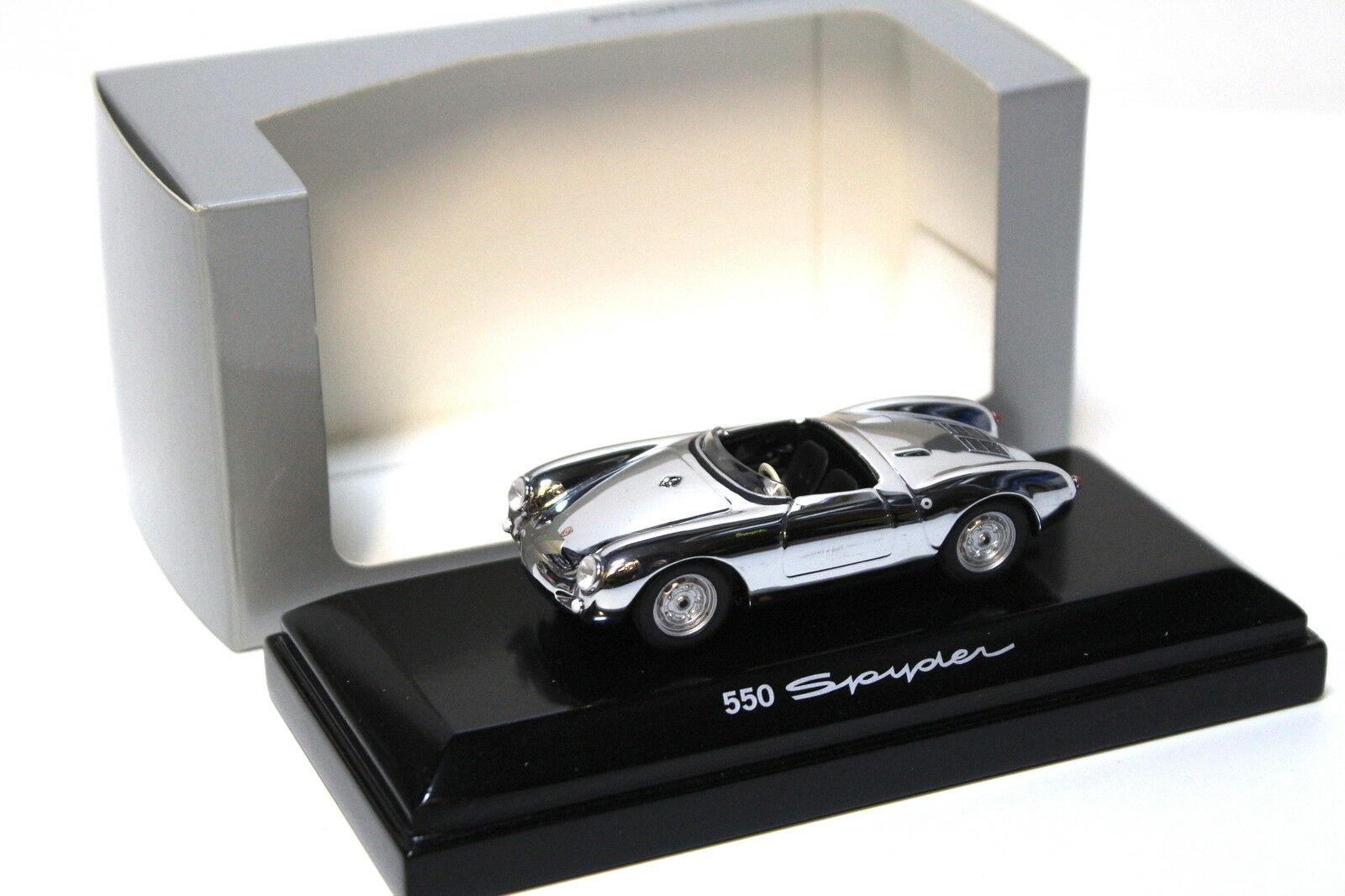 1:43 Minichamps Porsche 550 Spyder *CHROM* DEALER VERSION