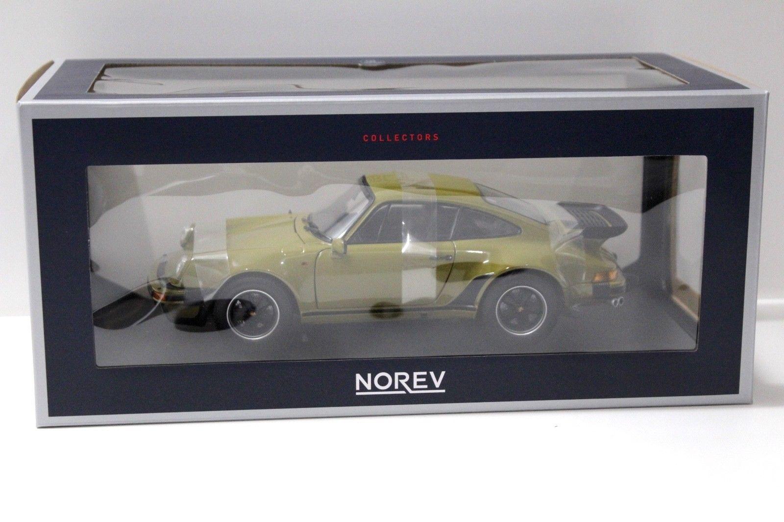 1:18 Norev Porsche 911 Turbo 3.3 Coupe olive green 1977