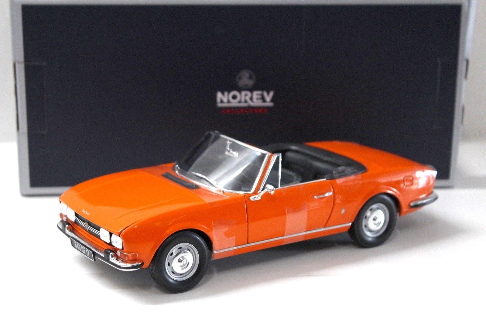1:18 Norev Peugeot 504 Cabriolet 1969 orange
