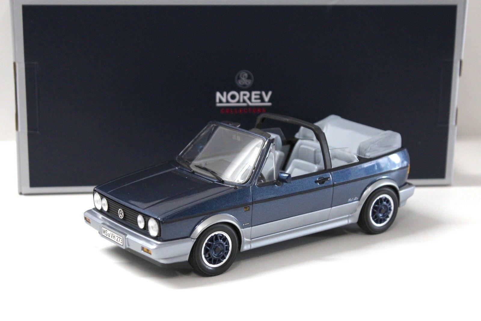1:18 Norev VW Golf 1 MK1 Cabriolet "BEL AIR" 1992 blue