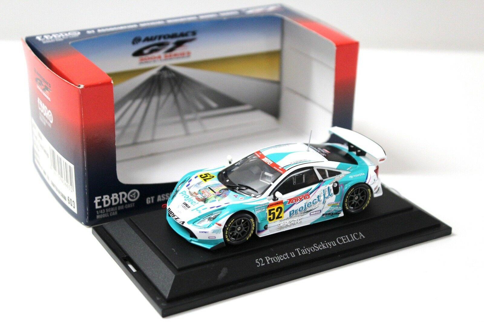 1:43 Ebbro Toyota Celica #52 JGTC 2004 Project u Taiyo #52