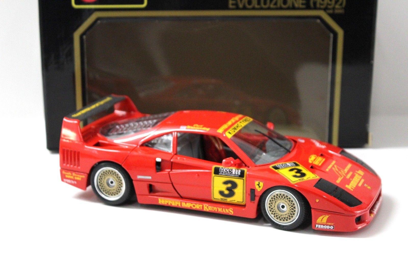 1:18 Bburago Ferrari F40 Kroymans 1995 "C. SCRIMANTE" red