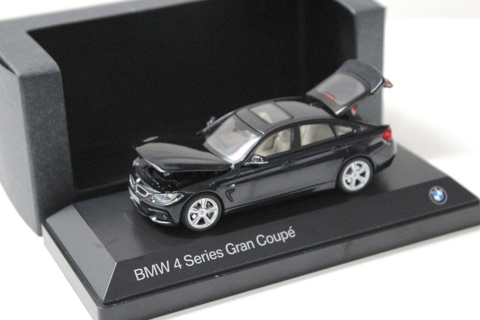 1:43 Kyosho BMW 4er 4 Series Gran Coupe black DEALER VERSION