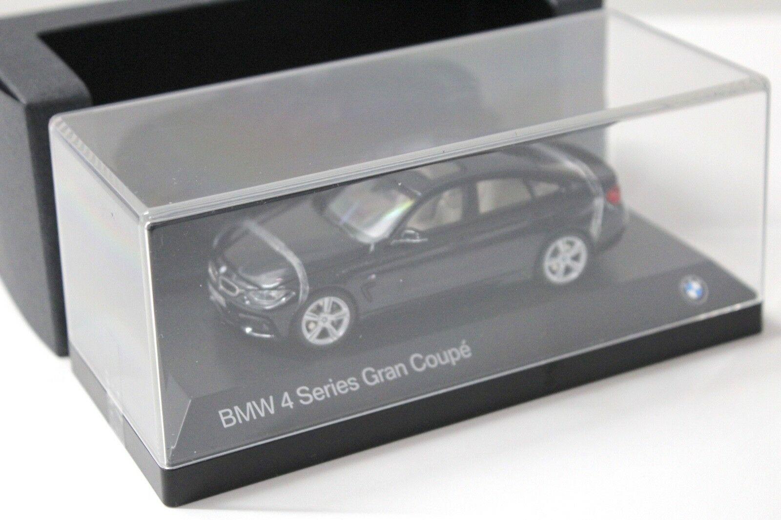 1:43 Kyosho BMW 4er 4 Series Gran Coupe black DEALER VERSION