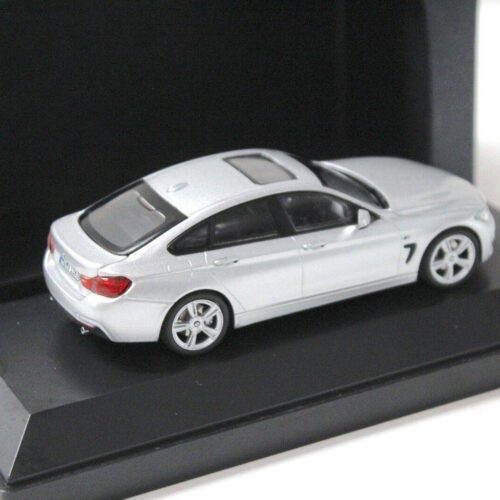 1:43 Kyosho BMW 4er 4 Series Gran Coupe silver DEALER VERSION