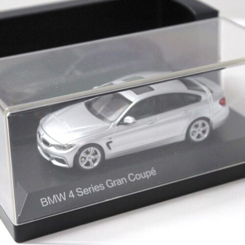 1:43 Kyosho BMW 4er 4 Series Gran Coupe silver DEALER VERSION