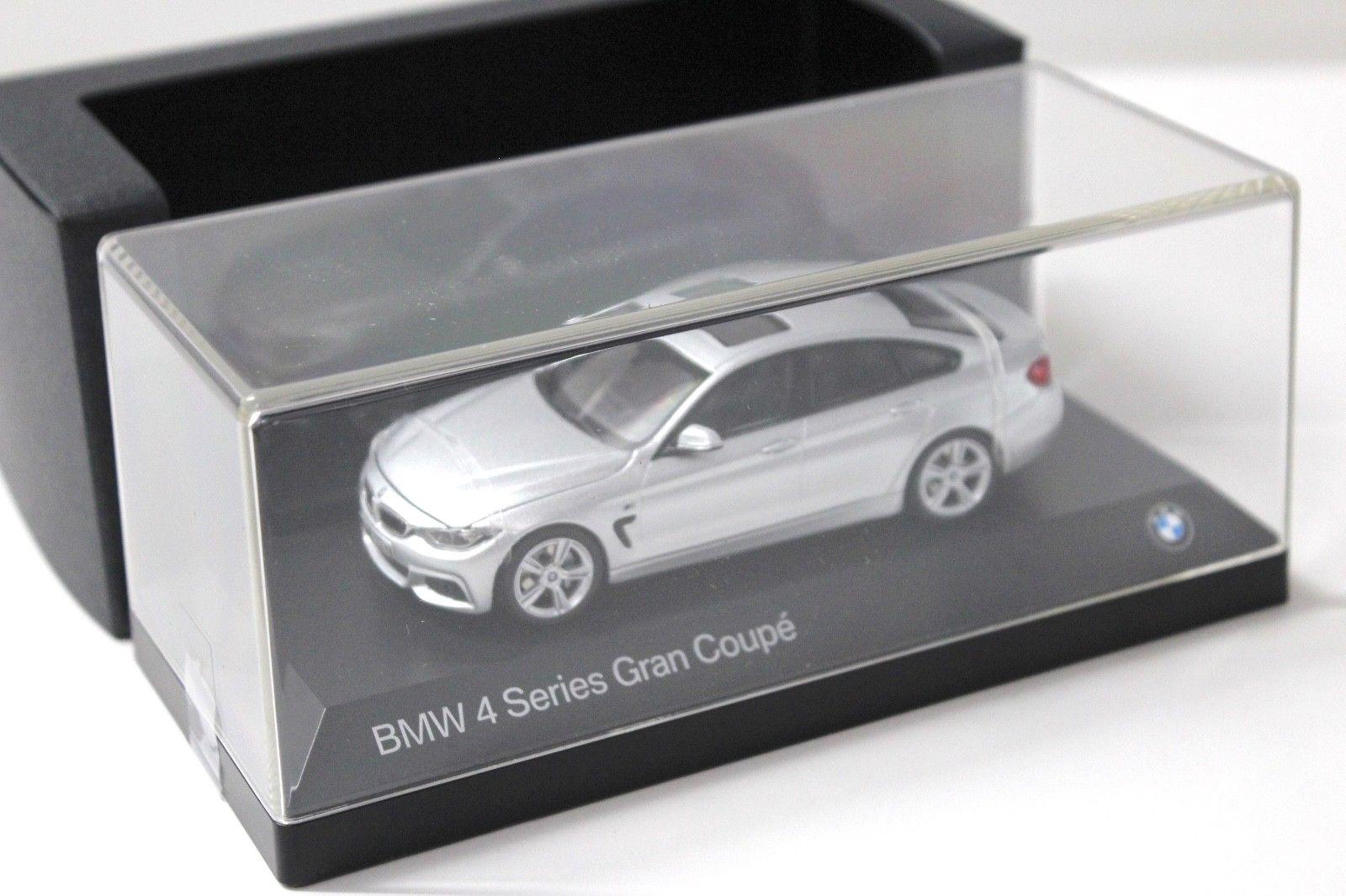 1:43 Kyosho BMW 4er 4 Series Gran Coupe silver DEALER VERSION