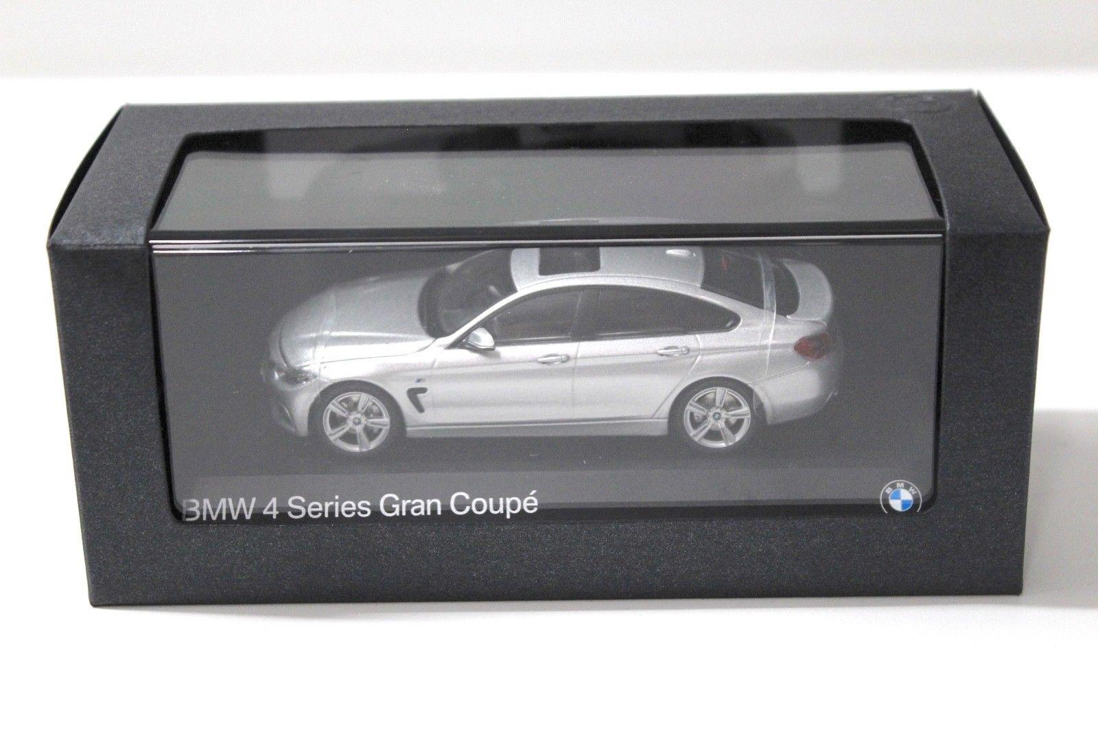 1:43 Kyosho BMW 4er 4 Series Gran Coupe silver DEALER VERSION
