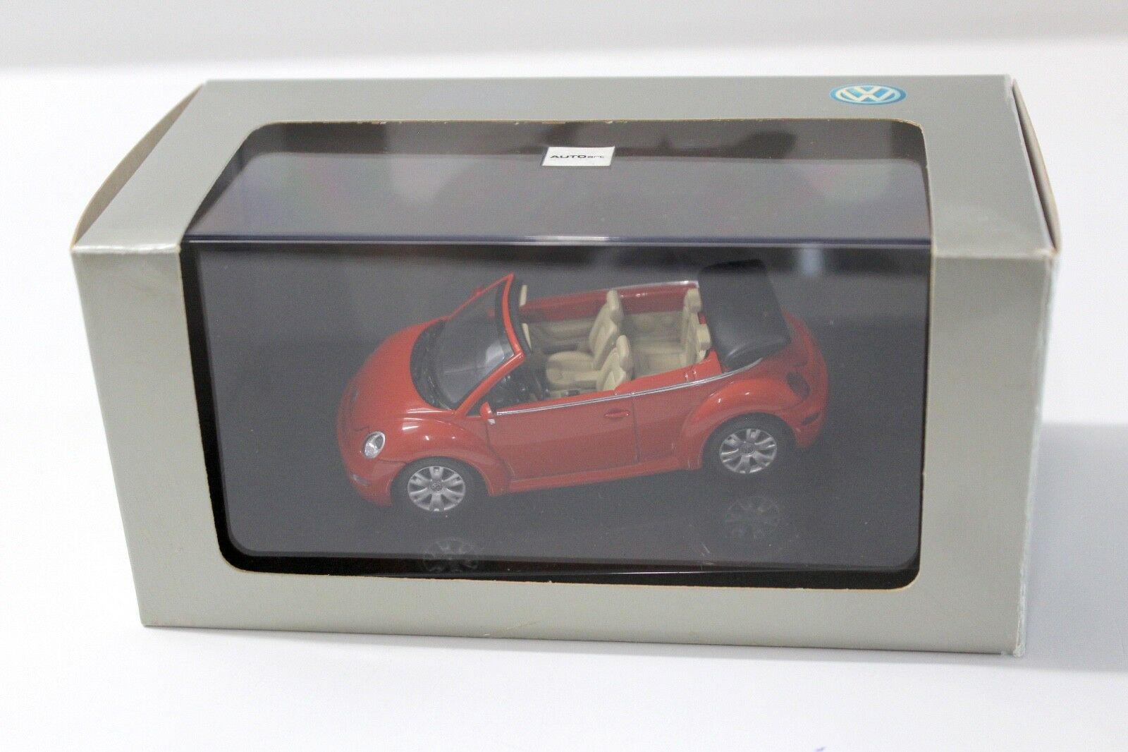 1:43 AUTOart VW Beetle Cabrio sunset orange DEALER VERSION