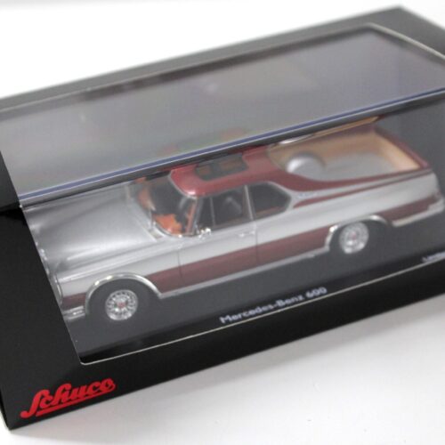 1:43 Schuco PRO.R43 Mercedes 600 Pick-up EL Benzo silver/ red