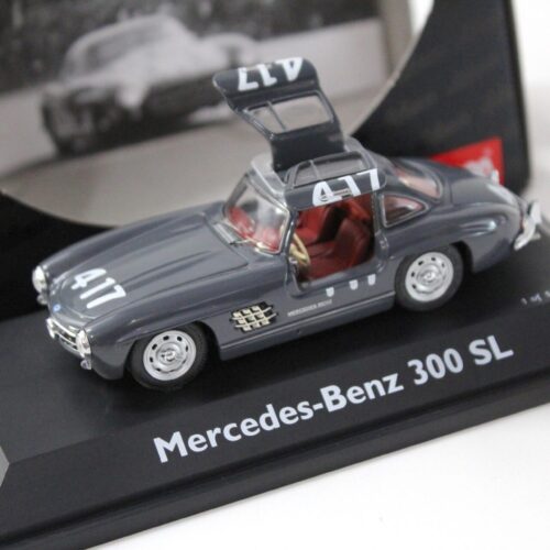 1:43 Schuco Mercedes 300SL Mille Miglia 1955 grey #417