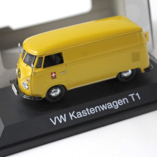 1:43 Schuco VW Kastenwagen T1 yellow "Schweizer PTT"