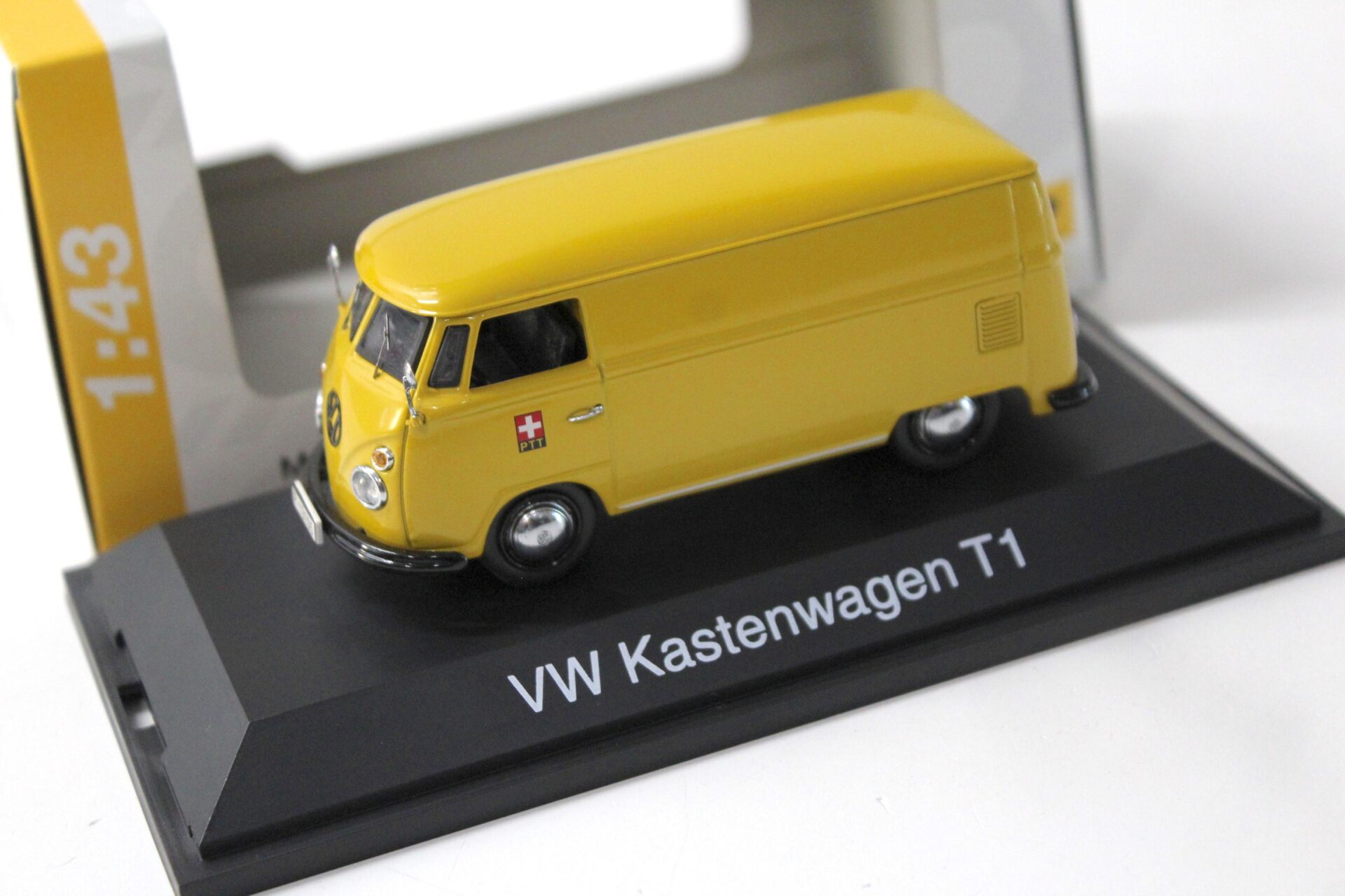 1:43 Schuco VW Kastenwagen T1 yellow "Schweizer PTT"