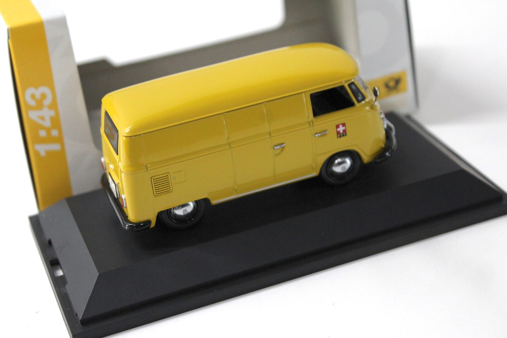 1:43 Schuco VW Kastenwagen T1 yellow "Schweizer PTT"