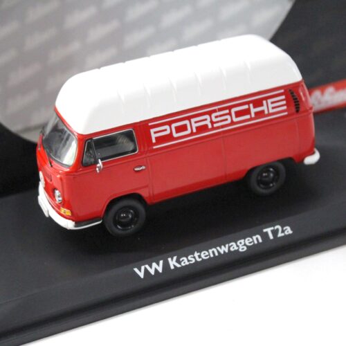1:43 Schuco VW Kastenwagen T2a Hochdach PORSCHE red