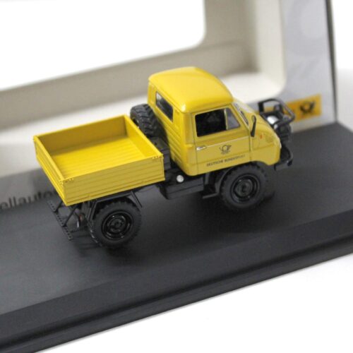 1:43 Schuco Mercedes Unimog 411 Deutsche Post yellow