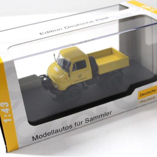 1:43 Schuco Mercedes Unimog 411 Deutsche Post yellow
