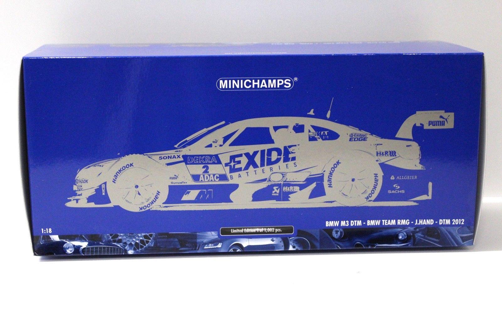 1:18 Minichamps BMW M3 DTM Team RMG J.Hand 2012