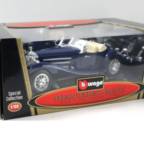 1:18/ 1:20 Bburago Mercedes 500K Roadster 1936 blue