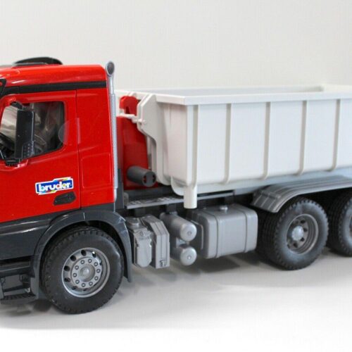 1:16 Bruder Mercedes Arocs LKW Abrollcontainer red