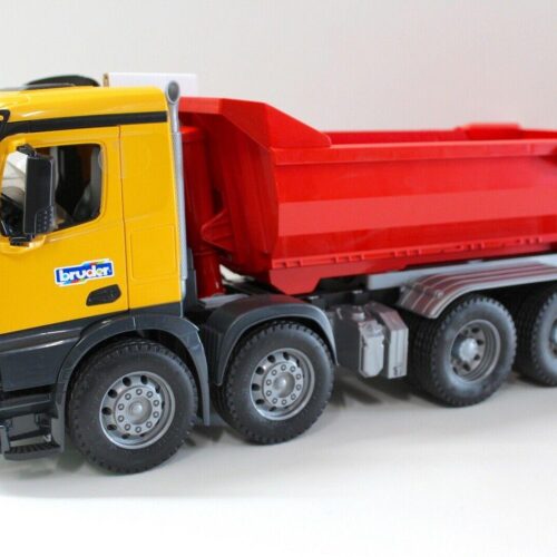 1:16 Bruder Mercedes Arocs LKW Halfpipe Kipper + Figur