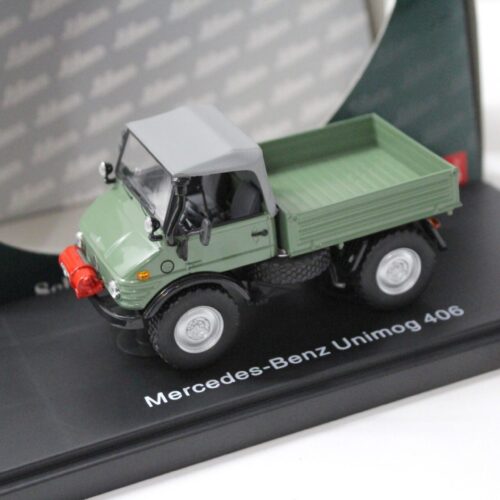 1:43 Schuco Mercedes Unimog 406 green / grey Top
