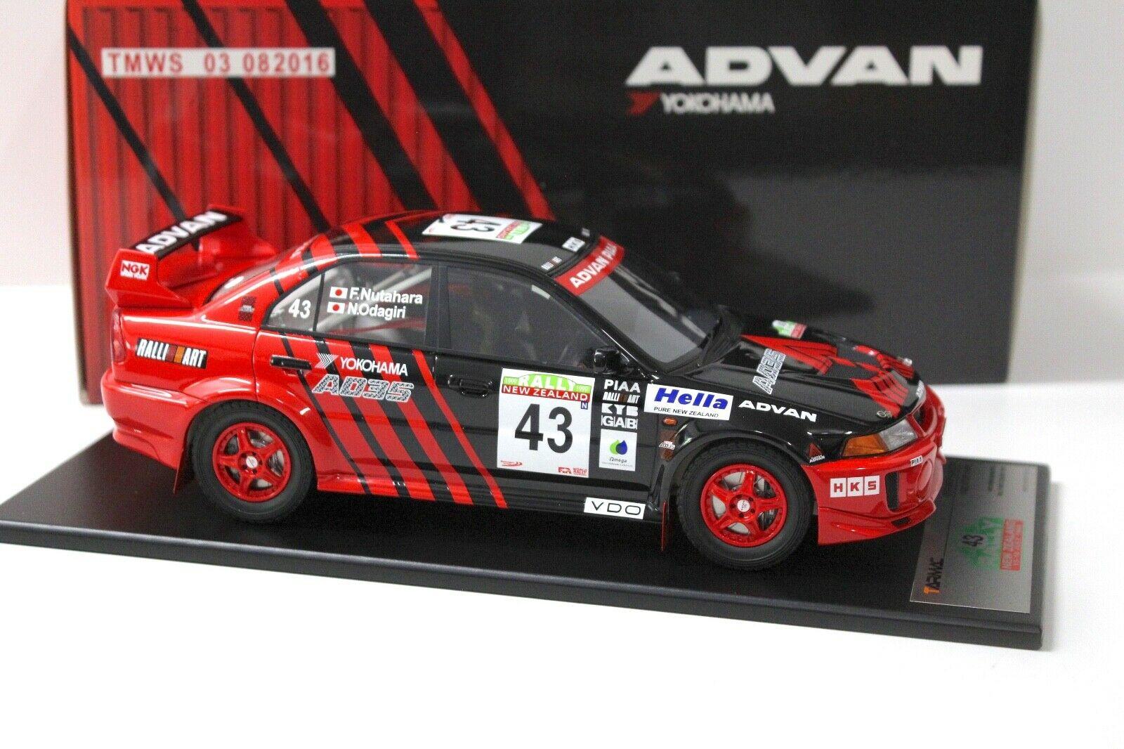 1:18 Tarmac Mitsubishi Lancer Evolution V WRC #43 Rally New Zealand