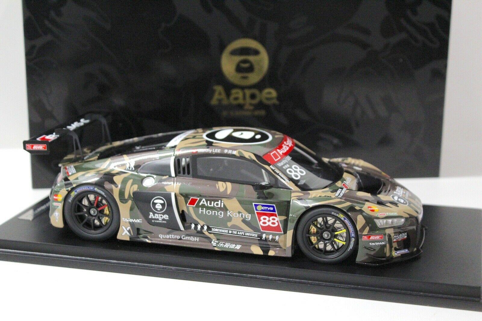 1:18 Tarmac Audi R8 LMS AAPE Asia #88 Marchy Lee Taiwan
