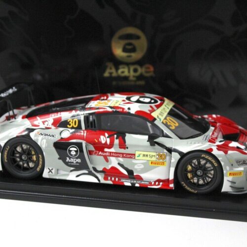 1:18 Tarmac Audi R8 LMS AAPE Audi HK #30 Lee FIA GT Macau