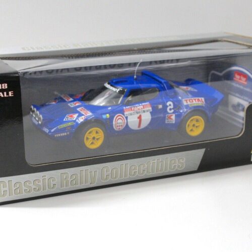 1:18 SunStar Lancia Stratos HF Rally ELBA 1977 #1 blue
