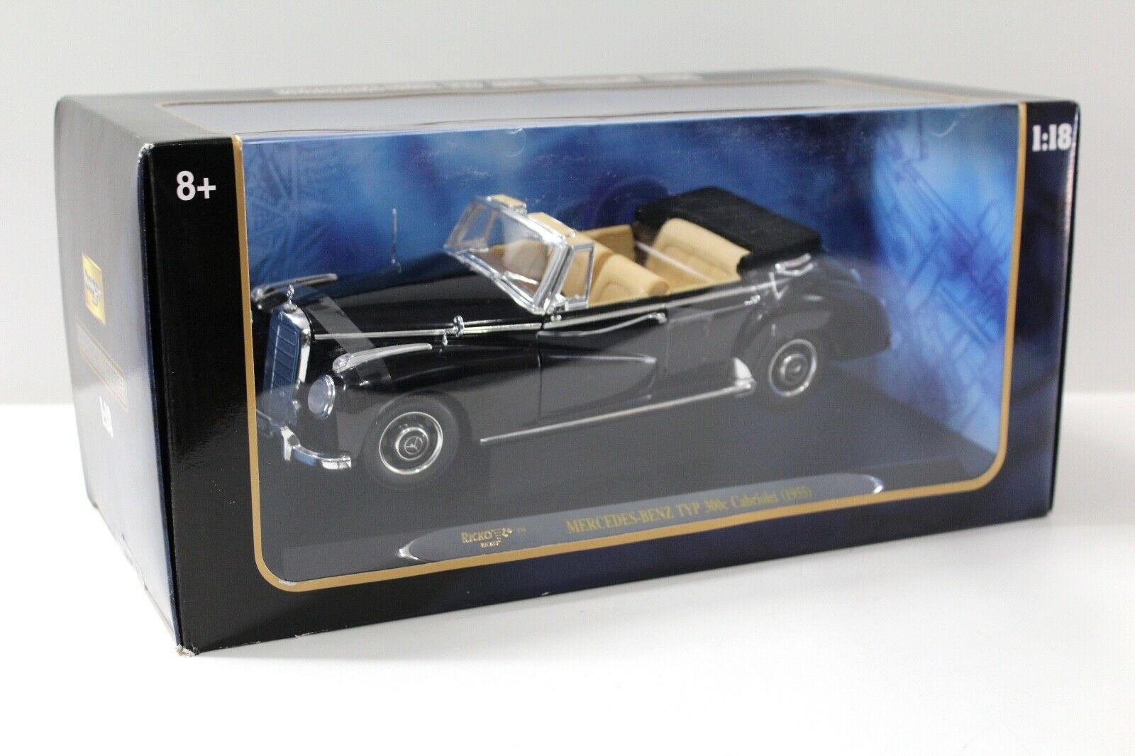 1:18 Ricko Mercedes Typ 300C Cabriolet 1955 black