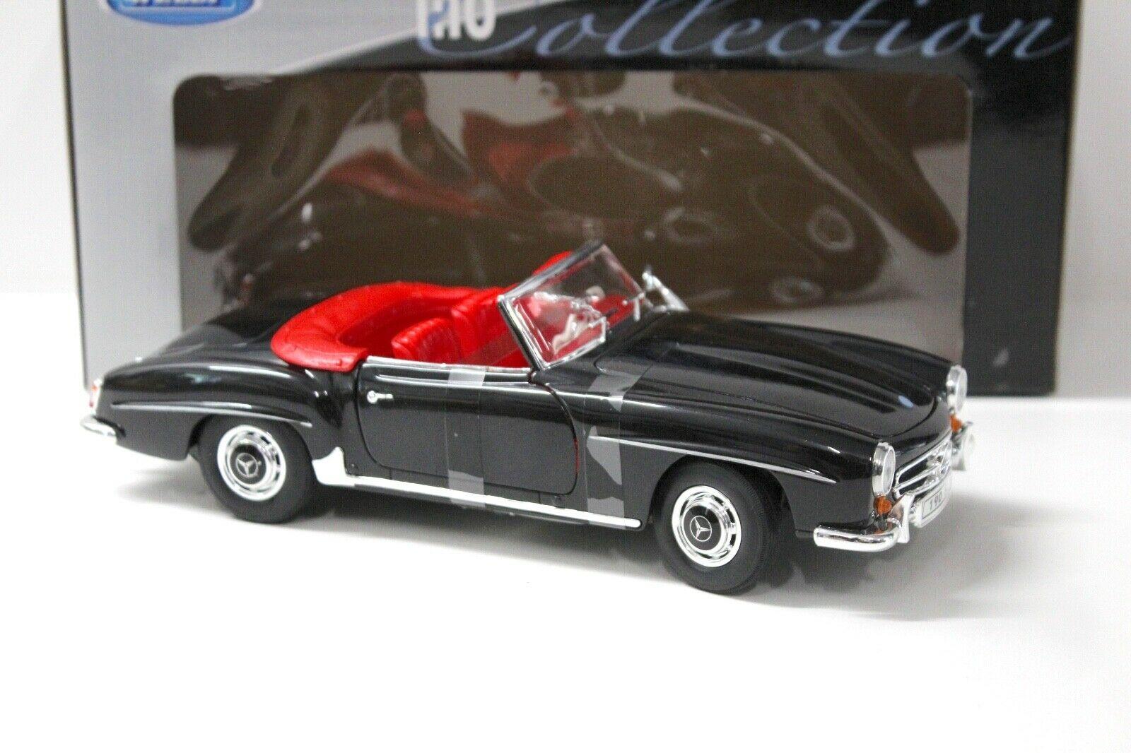 1:18 Welly Mercedes 190SL Cabriolet black