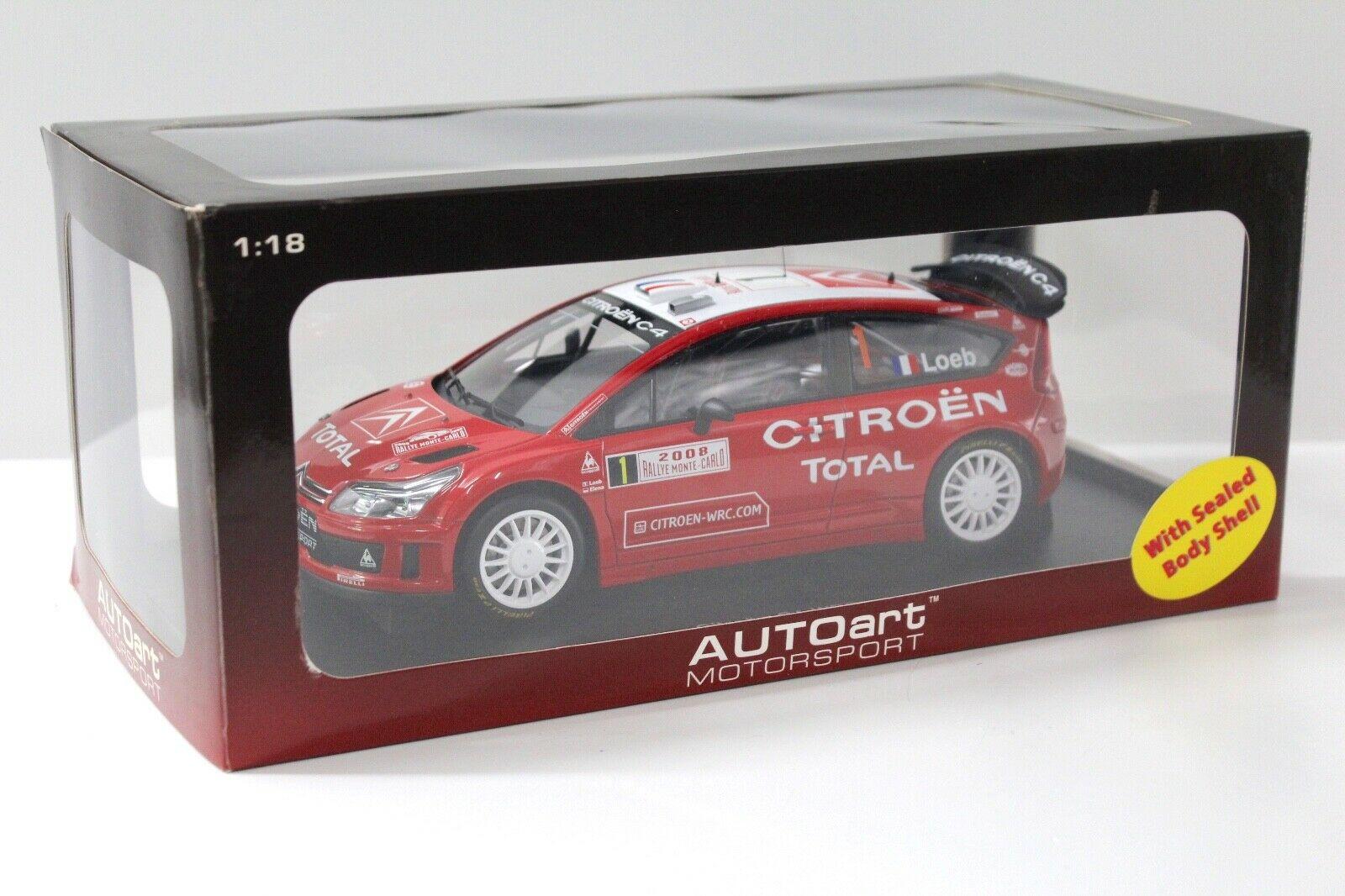 1:18 AUTOart Citroen C4 Rallye Monte Carlo 2008 LOEB