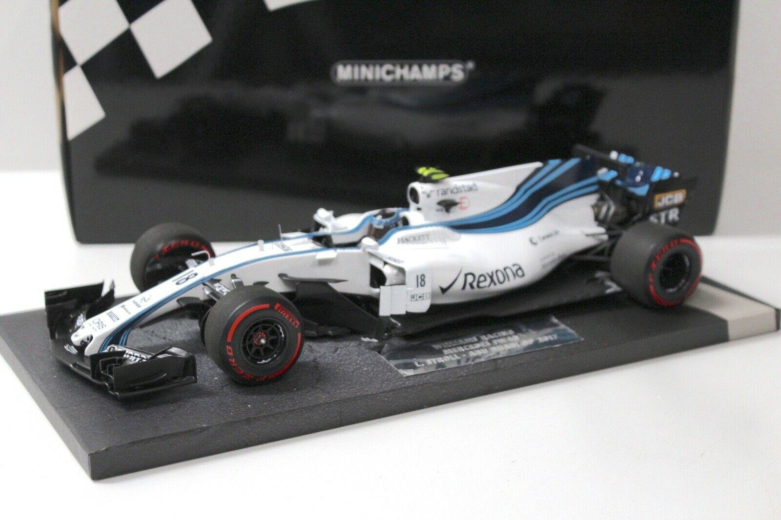 1:18 Minichamps Williams F1 FW40 Abu Dhabi GP 2017 Stroll