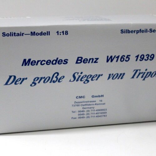 1:18 CMC Mercedes W165 Winner of Tripoli 1939 - Image 4
