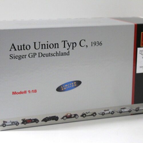 1:18 CMC Auto Union Typ C 1936 Sieger GP Deutschland silver