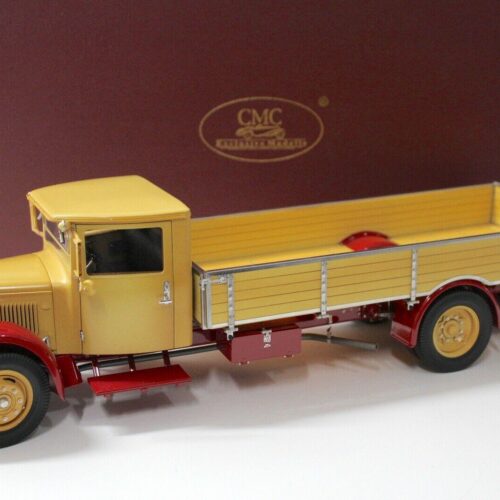 1:18 CMC Mercedes LO 2750 LKW mit Pritsche yellow