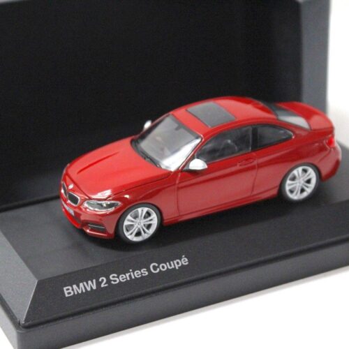 1:43 Minichamps BMW 2er F22 Coupe red DEALER VERSION