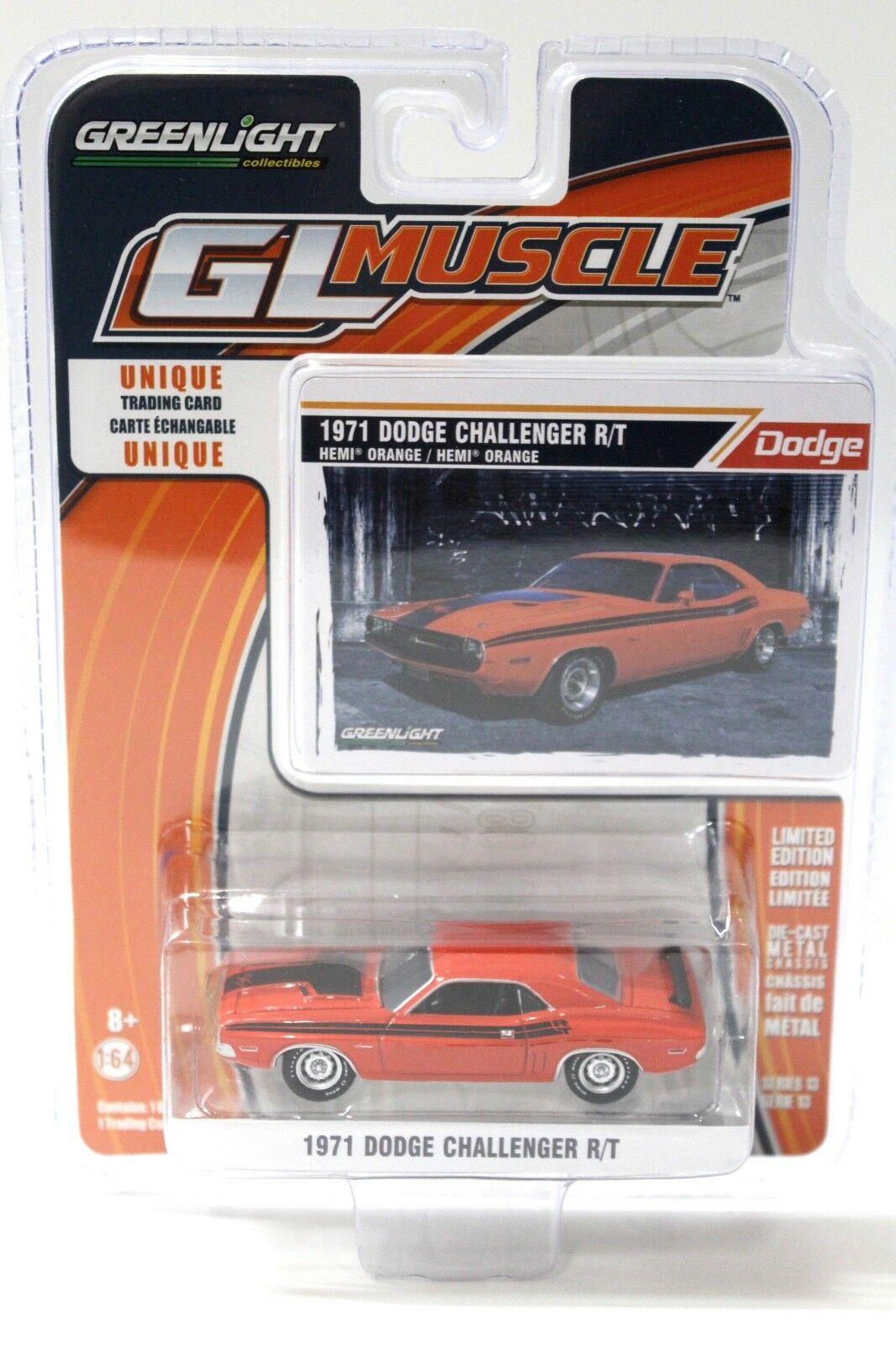 1:64 Greenlight Dodge Challenger R/T 1971 orange