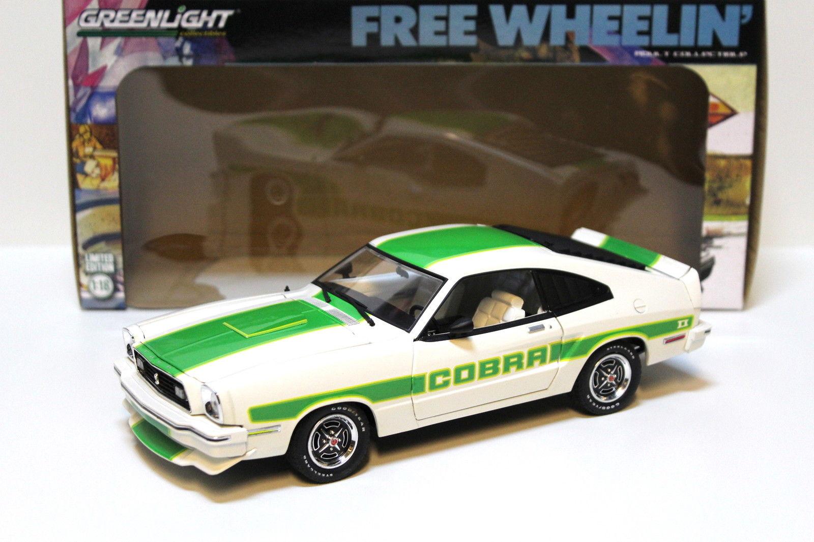 1:18 Greenlight Ford Mustang II Cobra 1978 white