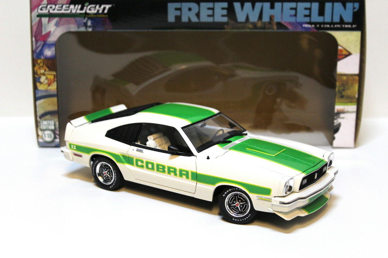 1:18 Greenlight Ford Mustang II Cobra 1978 white