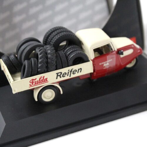 1:43 Schuco Tempo Pritschenwagen "Fulda Reifen" red/ white