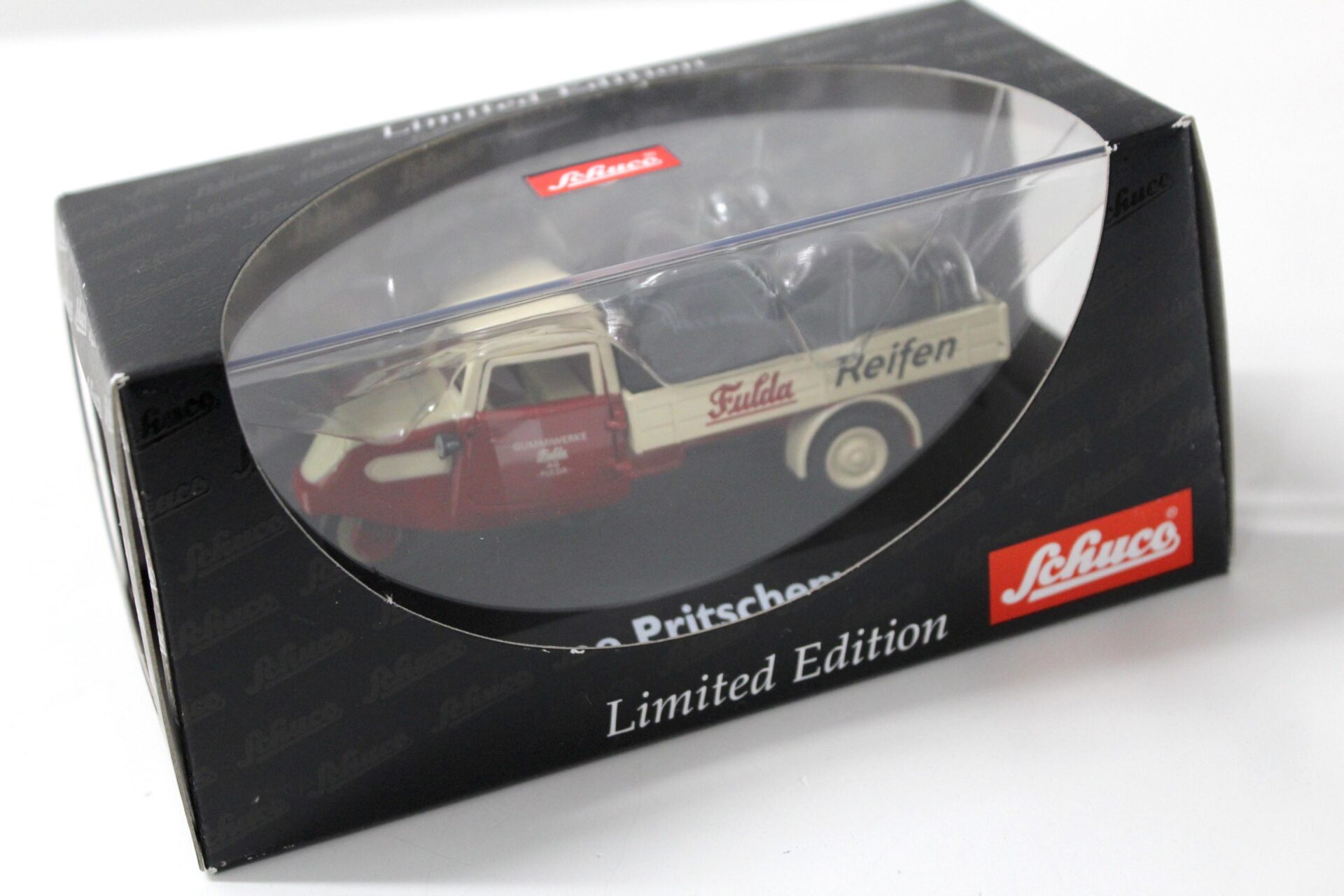 1:43 Schuco Tempo Pritschenwagen "Fulda Reifen" red/ white
