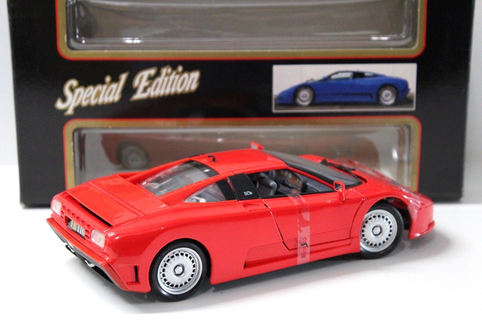 1:18 Maisto Bugatti EB110 Coupe red
