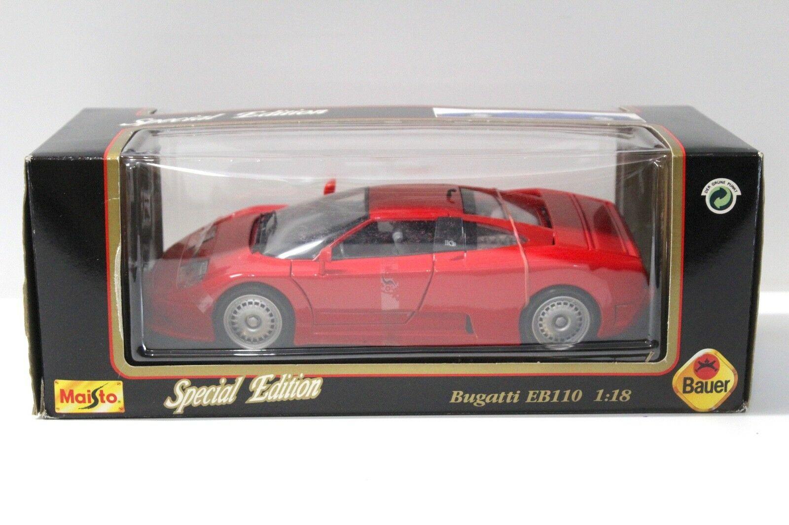 1:18 Maisto Bugatti EB110 Coupe red