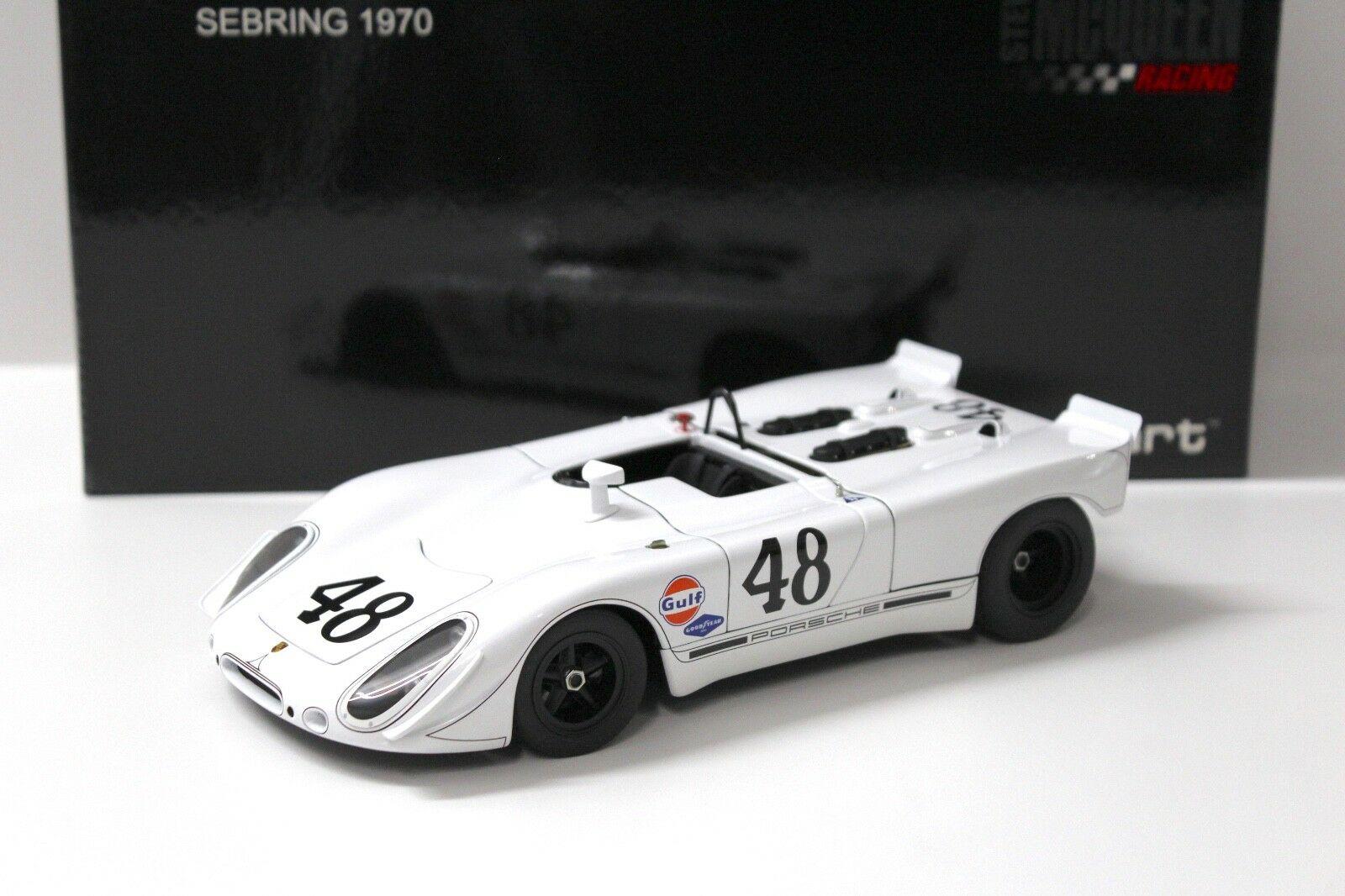 1:18 AUTOart Porsche 908/2 Sebring 1970 Steve McQueen white