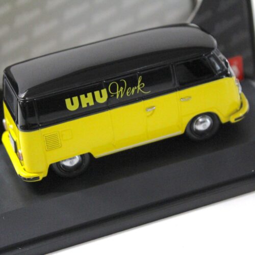1:43 Schuco VW T1 Kastenwagen UHU Werk yellow/ black