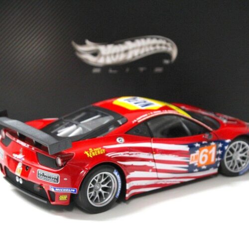 1:18 Hot Wheels Elite Ferrari 458 Italia GT2 LM 2012 AF Corse #61AM