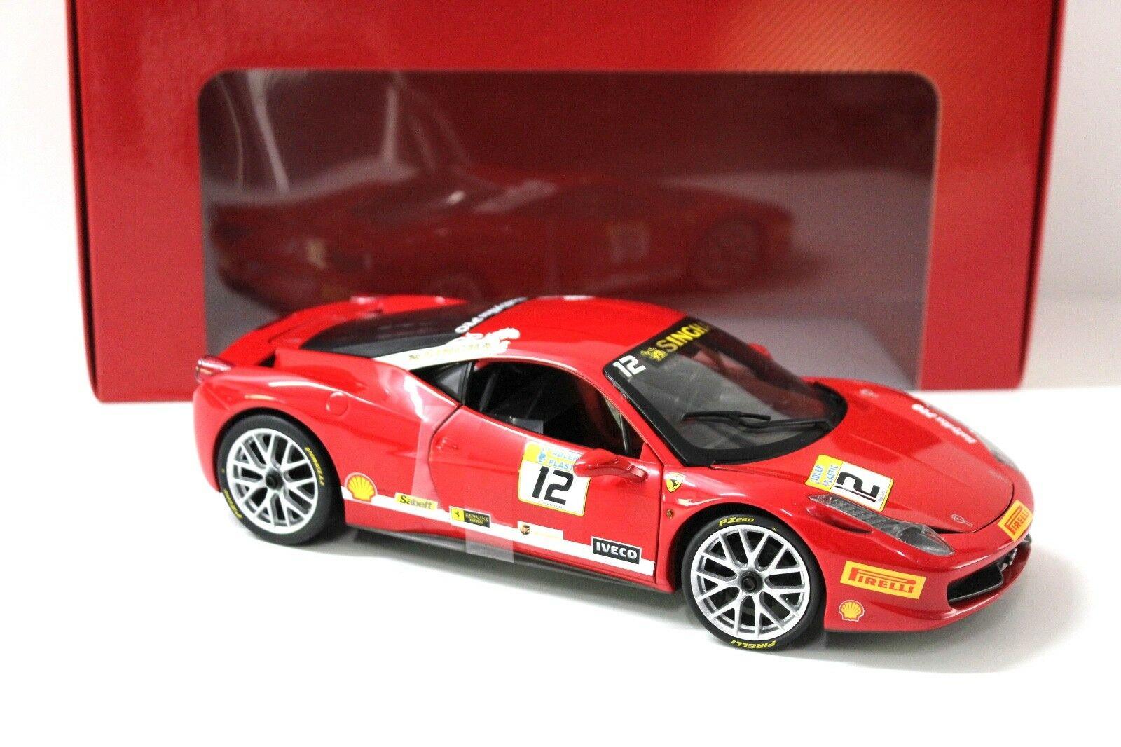 1:18 Hot Wheels Ferrari 458 Challenge 2011 red #12